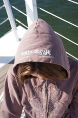 이중 지퍼 까마귀