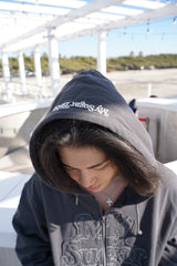 이중 지퍼 까마귀