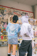 Boxy ruler zip hoodie