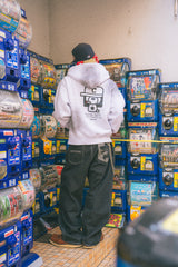 Boxy ruler zip hoodie