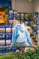 Boxy ruler zip hoodie