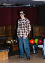 西方漸變止回襯衫