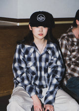 西方漸變止回襯衫