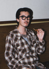 西方漸變止回襯衫