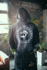 Cross ruler zip hoodie