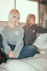 Doodle logo border long tee