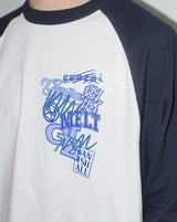 Genzai拼貼Raglan LS T卹
