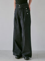 Laceup Wide Baggy Sailor Denim