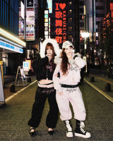 Cross Logo glitter Fur Zip Hoodie