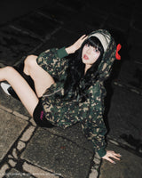 ×HELLO KITTY Eared Zip Hoodie