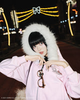 ×HELLO KITTY 90 Logo Fur Zip Hoodie