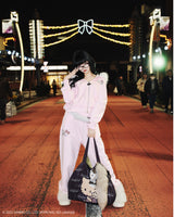 ×HELLO KITTY 90 Logo Fur Zip Hoodie