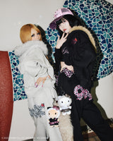 ×HELLO KITTY 90 Logo Fur Zip Hoodie