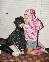 ×HELLO KITTY Eared Zip Hoodie