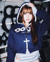 OG Logo Glitter Zip Hoodie