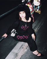 OG Logo Glitter 露肩卫衣