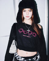 OG Logo Glitter 露肩卫衣