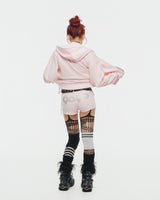 90 Logo Glitter Zip Hoodie