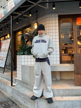 Check pattern sweat pants