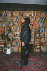 Ballsy Painter Faux Leather Baggy Pants