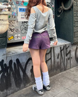 rib shoulder long tee