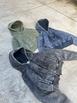 H Vintage logo zip hoodie