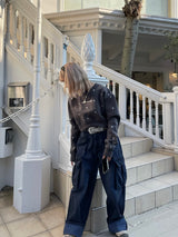 random heart cropped sweat