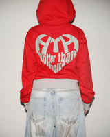 BICOLOR HEART LOGO HOODIE