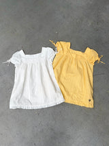 SQUARE NECK GATHER OP