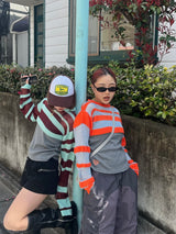 layered border sheer knit