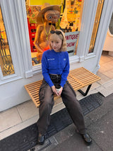 shaggy cropped cardigan