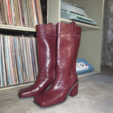 ウエスタンスタッズロングブーツ