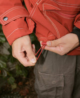 quilting stitch half zip anorak