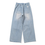 宽松过染牛仔布