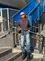 Leopard 2way blouson