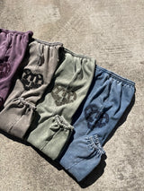 像心臟徽標汗水褲一樣復古