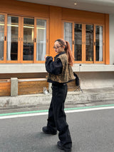 Leopard 2way blouson