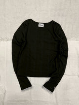 Lame肋骨长T恤【yung】