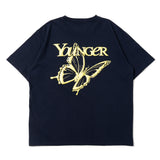 Foil pigment butterfly logo ss tee