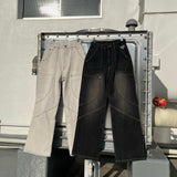 Curve Stitch Denim Pants