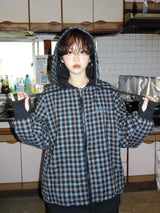 check reversible zip parker