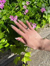 원 하트 로고 링