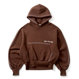 emboss heart logo hoodie