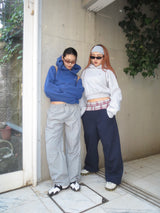 2way shoulder zip hoodie