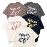 Foil pigment butterfly logo ss tee