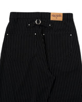 Flower studs stripe slacks
