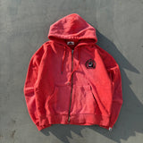 Cross ruler zip hoodie