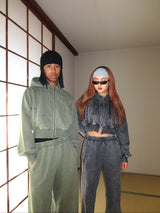 H Vintage logo zip hoodie