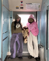 心臟徽標拉鍊連帽衫