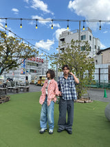 fringe checked shirt